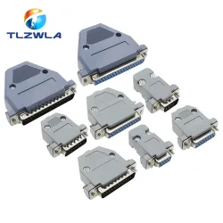 5PCS DB9 Adapter Stecker Core DB15 DB25 DB37 RS232 Serielle COM Stecker Anschlüsse Loch/Pin Weiblich Männlich port Buchse D Sub DP9 Fall