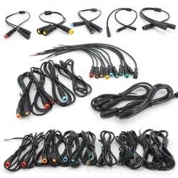M8 E-Bike Steckverbinder 2 3 4 5 6 8 Pin Wasserdichter Elektrofahrrad-Stecker Männlich Weiblich Signal-Geschwindigkeitssensor Verlängerungskabel
