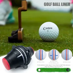 360 grad Rotierenden Golf Ball Liner Marker Vorlage Marker Stift Golf Putting Positionierung Verbessern Putt Genauigkeit Aids Golf Werkzeuge