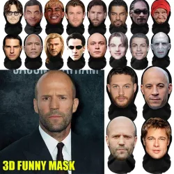 NEU 2026 3D Nahtlose Maske Lustige Gesichtsmuster Kopftuch Promi Eisseide Sonnenschutz Kopfmaske Halloween Cosplay Requisiten
