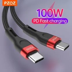 PZOZ PD 5A USB C auf USB Typ C Kabel 100 W Schnellladung für iPhone 15 Pro Max MacBook iPad Samsung Xiaomi 60 W USBC Ladekabel