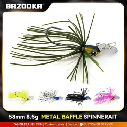 Bazooka Spinnerbait Draht Köder Angeln Köder Set Metall Spinner Haken Löffel Wobbler Künstliche Pailletten Bass Hecht Karpfen Eis Winter
