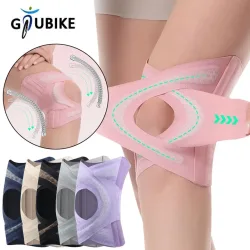 GTUBIKE 1 Stück dünne Kreuz-Sport-Kniebandage, Meniskus-Schutz, Kniestütze für Laufsport, rutschfeste Kompressions-Kniebandage