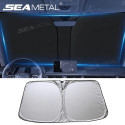 SEAMETAL Auto Windschutzscheibe Sonnenschutz Abdeckung Faltbare Frontscheibe Sonnenblende Blöcke UV Reflektierende Auto Sonnenschirm Sonnenschutz Schutz Abdeckung