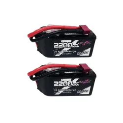 2 Stück CNHL 3S Lipo Akku 40C 2200 mAh 11,1 V Kurzschlussgeschützt mit Deans T-Stecker für RC Auto Drohne Flugzeug Quadcopter Helikopter FPV