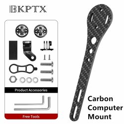 BKPTX CM-01 Carbon-Computerhalterung für Garmin/Bryton/Kamera, integrierter Lenker für Rennräder, 3K-Fahrradzubehör