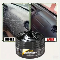 Kunststoffreparaturmittel für Autos - Innen- und Außenkunststoff-Polierwachs, Kratzerreparatur Anti-Aging-Creme, Geeignet für Reifen