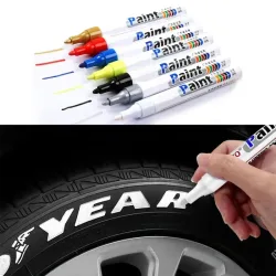 1/12 Stück Farbstift-Farbmarker, wasserfester, ölbasiertes Farbstift-Set für Autoreifen, schnell trocknend und dauerhaft