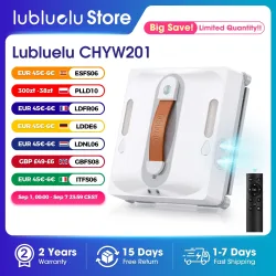 Lubluelu Roboter-Fensterreiniger 8-Schicht-Sicherheitsschutz 9000Pa Saugkraft Intelligenter Pfad-Kantenreinigung Roboter für die Glasreinigung zu Hause
