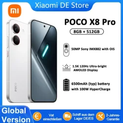 Global Version POCO X8 Pro Mobile Phones 100W HyperCharge 27W Reverse Charging 6.59'' Immersive View 50MP High Resolution Smartphone