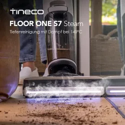 Tineco Floor One S7 Steam Kabelloser Dampfmopp-Bodenreiniger für hartnäckigen Schmutz auf Hartböden mit selbstreinigendem Sieb, Kantenreinigung, Selbstantrieb, ideal für Kinder/Haustiere