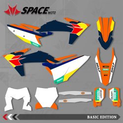 SPACE MOTO Custom für KTM 125 250 350 450 500 SX SXF XC XCF 2007-2025 EXC EXCF XCW 2008-2026 Werksgrafiken Aufkleber Sticker