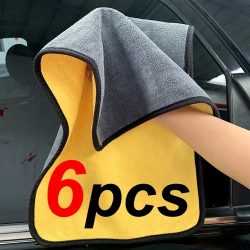 1/2/6 stücke Mikrofaser Reinigung Handtuch Auto Reinigung Tücher Professionelle Detaillierung Auto Trocknen Mikrofaser Handtuch Waschen Handtuch Zubehör
