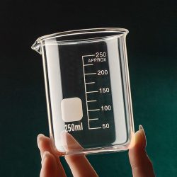 50/100/150/250/500/1000 ml Hohe Borosilikatglas Messbecher Klare Skala Tasse Labor becher Küche Backen Messbecher