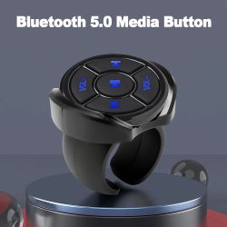 Drahtlose Bluetooth 5.0 Fernbedienung Media Button Auto Motorrad Fahrrad Lenkrad Musik Spielen für IOS Android Telefon Tablet