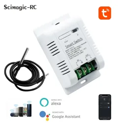 Tuya WiFi Smart Temperatur Schalter 16A Energieverbrauch Überwachung Thermostat Kompatibel Alexa Google Home Smart Switch