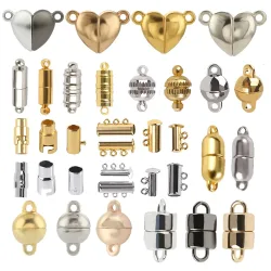 10-5Sets Edelstahl Starke Magnetische Verschlüsse Magnet End Verschluss Anschlüsse Für Schmuck Machen DIY Armband Halskette Zubehör