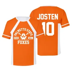 Neue The Foxhole Court Palmetto State Foxes Lacrosse Jersey Cosplay WILDS MINYARD 3D T-shirt Männer/Frauen Kleidung Kinder tees