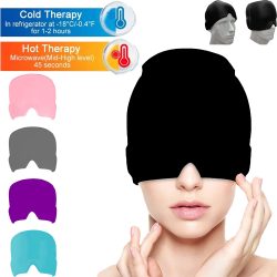 Gel Heiße Kalte Therapie Kopfschmerzen Migräne Relief Kappe Für Chemo, Sinus, Hals Tragbare Therapie Wrap Stress Druck Schmerzen Relief Massage