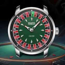 Mark Fairwhale 5031 Neue 2025, Top-Marke, Herrenuhr, Quarz, arabische Ziffern, drehbares Zifferblatt, Rad, Automatikuhr, Diamant-Leuchtend