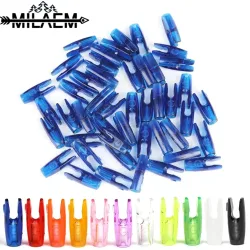 100 stücke Bogens chießen Pfeil Pin Nock Kunststoff Ersatz Pfeil Schwänze Welle DIY für Outdoor-Bogen und Pfeil Jagd Schießen Zubehör