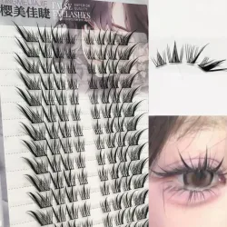 Auge Schwanz Verlängerung Falsche Wimpern Einzelne Füchse Stil Wimpern Natürliche Cosplay Gefälschte Wimpern Curling Wispy Wimpern Verlängerung