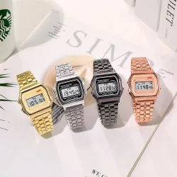 Sport Rose Gold Kinder Uhren für Frauen Elektronische Digital Display Retro Stil Wecker männer Relogio Masculin Reloj
