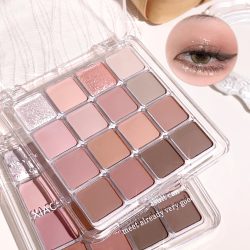 Sechzehnfarbener Sonnenuntergang, magischer Lidschatten, Platte, Perle, matte Erdfarbe, koreanischer Make-up-Lidschatten