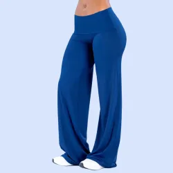 Neue Herbst-Winter-Damen-Yogahose mit Umschlagbund, Weites Bein, Locker Geschnittene Lange Hose, Lässige Outdoor-Workout-Fitnesshose