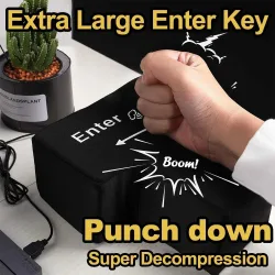 Große USB Enter Key Maus Anti Stress Taste Dekompression Computer Jede Vent Kissen Taste Desktop Kissen Für Programmierer Arbeiter