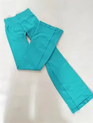 D-Logo Vision Flares Damen Nahtlose Gym-Yoga-Hose mit hohem Taillenbund, modische Sport-Leggings, Fitness-Weitbein-Workout-Hose