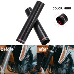Motorrad Kohlefaser Vordergabelschutz Universal für YAMAHA HONDA KTM EXC SX SXF XC XCF XCW JFG Dirt Pit Bike Teile