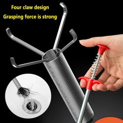 60 cm Federrohr-Baggerwerkzeuge, Abflussschlange, Abflussreiniger-Sticks, Verstopfungsentferner, Reinigung, Haushalt für die Küche, Biegefäßwerkzeug