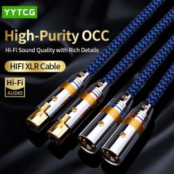 Hifi XLR Audiokabel 6N OCC 3 Pin Hochleistungs-2XLR Buchse auf Stecker Kabel für CD-Player Leistungsverstärker Mischpult