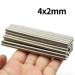 4x2mm Superstarker Neodym-Magnet N35 NdfeB Permanentmagnet imanes Runde leistungsstarke Magnete Kühlschrank