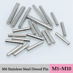 Neue Zylinderstifte aus Edelstahl 304, solide, hochgehärtete, feste Positionierungsstifte, Parallelstift M1, M2, M2,5, M3, M4, M5, M6, M8, M10