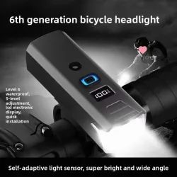 Fahrradlichter, Fahrradbeleuchtung, Radfahrlampen, TYPE-C-Ladung mit Digitalanzeige, Hohe Helligkeit, Rennrad-Sensorik, Nachtfahrten