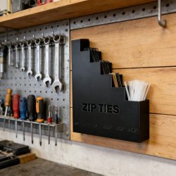 Wandmontierter Werkzeugorganizer, Mehrstöckiger Metallhaken-Aufbewahrungshalter Speziell für Kabelbinder, Werkstatt-Organizer für Kleinteile