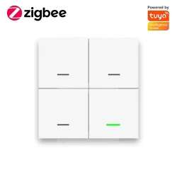 Tuya Zigbee Wireless Smart Scene Switch 4 Gang 12 Modi Home Automatische Beleuchtung Szene Button Controller Benötigen ZigBee Gateway