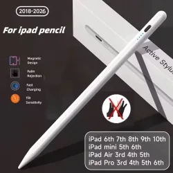 Für Apple Pencil 2 1 mit Handballenerkennung und Neigungsempfindlichkeit Stylus-Stift für iPad 6/7/8/9/10, Mini 5/6, Air3/4/5, Pro 11/12 von 2018-2026