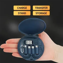 Multi-USB Typ C auf C 60 W Ladeadapterkabel-Kit USB C auf Beleuchtungskonvertierungsset USB A & Typ C auf Micro/Typ C/Beleuchtung
