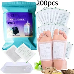 100/150/200 Stück Bambus-Fußpolster mit Vitamin C und Ingwerpulver, Tiefenreinigung, natürliche Fußpflege-Essentials, Geschenk für Eltern
