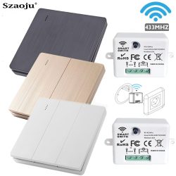 1 2 3 Kanal Taste 86 Typ Wand Panel RF 433 Mhz Fernbedienung für RF433 Smart Switch RF433 für hause Led Licht Lampe Fan