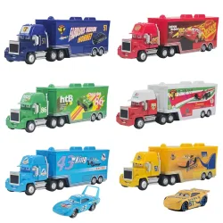 LKW-Druckguss-Modellspielzeug, Sammlerstück, Jackson Ramirez, Chick Hicks, King Lightning, Hudson Truck, Auto-Set, Rennwagen, Legierung, Racer 3 2 1