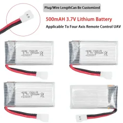 RC-Flugzeug-Ersatzbatterien 3,7V 500mAh 250mAh 160mAh Wiederaufladbare Lithium-Ionen-Batterien für RC SU57 Mige530 FX620 FX820 F22