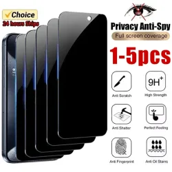 1-5Pcs Volle Abdeckung Privatsphäre Screen Protector Für iPhone 16 15 13 11 14Pro Max Anti Spy gehärtetem Glas Für iPhone X XS Max XR
