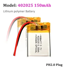 402025 150 mAh 3,7 V Lipo Lithium-Polymer-Akku für Smart-Armband Fernbedienung Bluetooth Headset Tastatur MP3 GPS Spielzeug Kamera