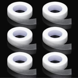 Wimpernband, transparenter Klebestoff, 9 m/10 Yard/Rolle, selbstklebendes, atmungsaktives Mikroporen-Stoffband für die Wimpernverlängerungsversorgung