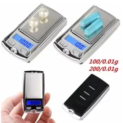 Neue 200g/100g 0,01g Präzisions-Tragbare Autoschlüssel-förmige Mini Digitale Taschenwaage mit LCD-Anzeige
