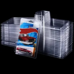 Durchsichtige Kunststoff-Auto-Spielzeug-Vitrine Hotwheels Schutzhülle Boulevard Team Transport Modell Karte Aufbewahrung Display Box Vitrine